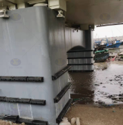 JIER Marine D Type Fenders on Installation Site in Saudi Arabia (JDC)
