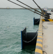 We installed fenders and bollards for Rizhao Port(JSC、t-bollard)